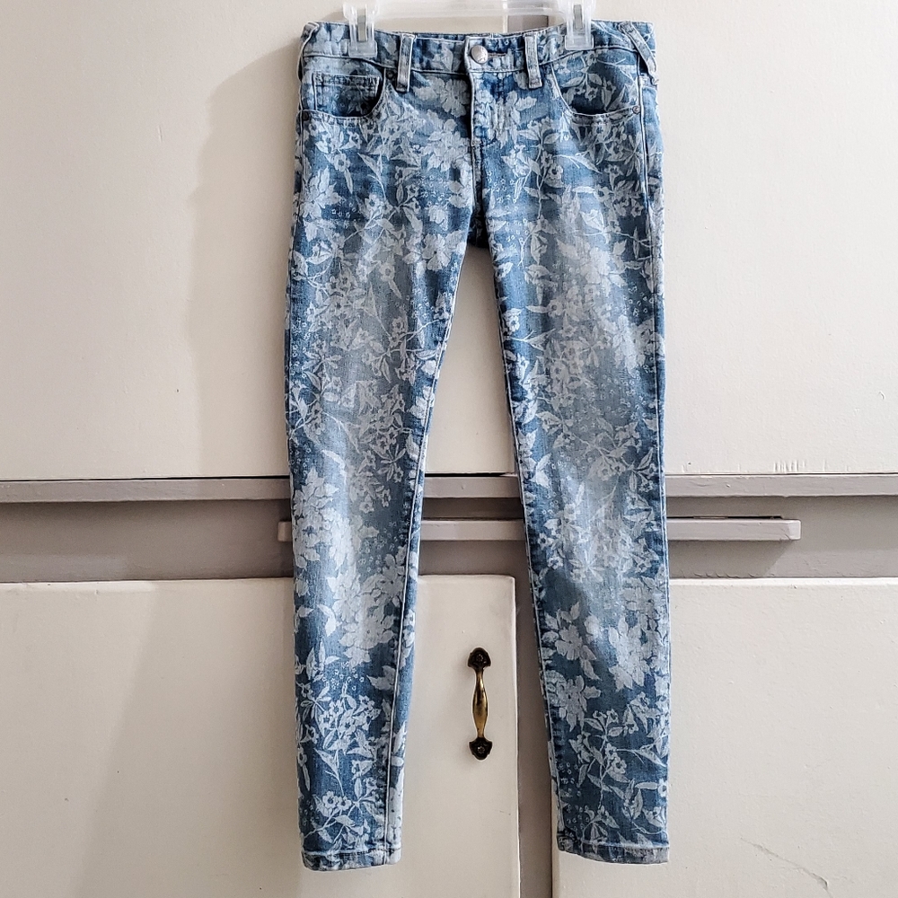 Free People floral print jeans